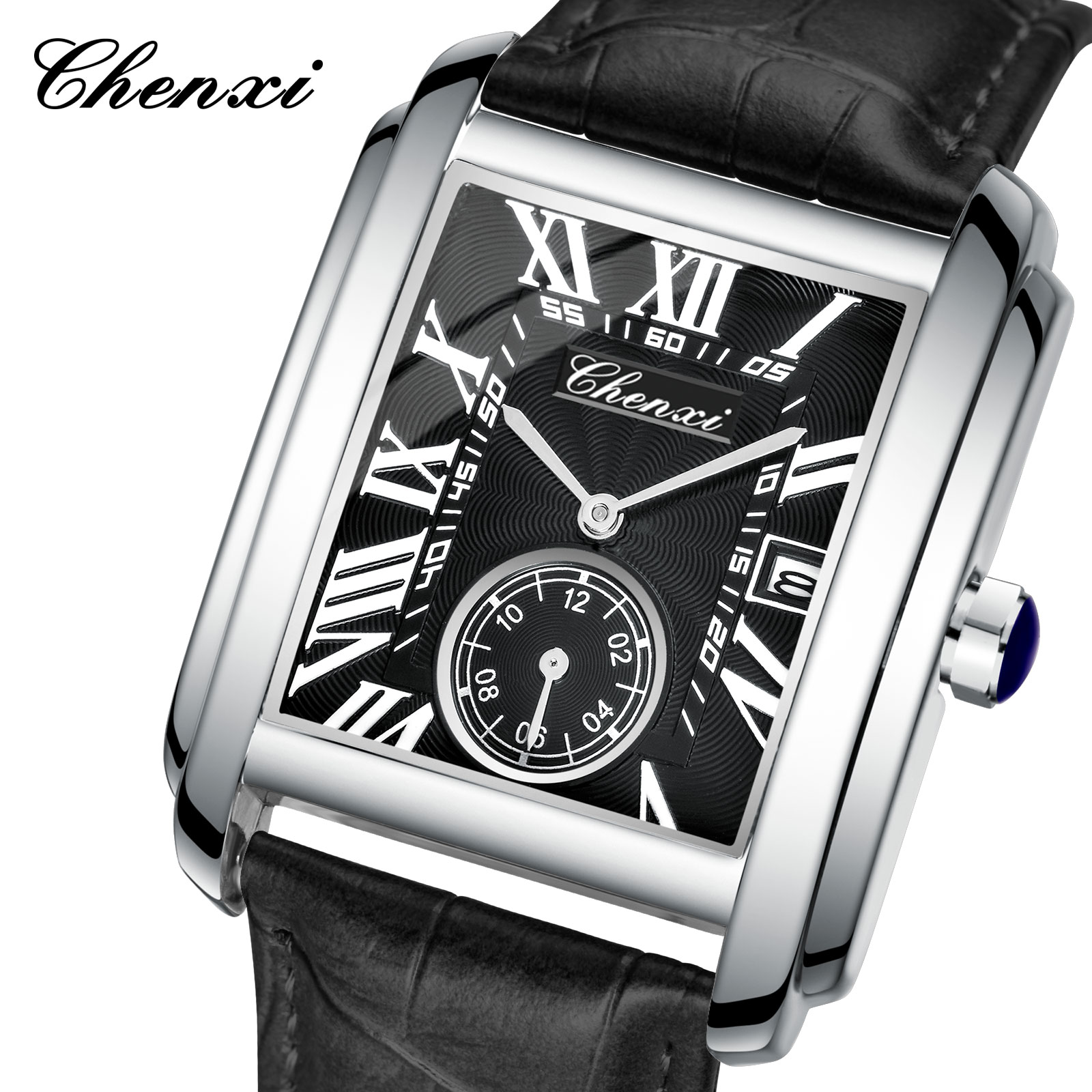 Chenxi 8216 New Fashion Boy Cl - Leather Watch Band Men 评论和价格