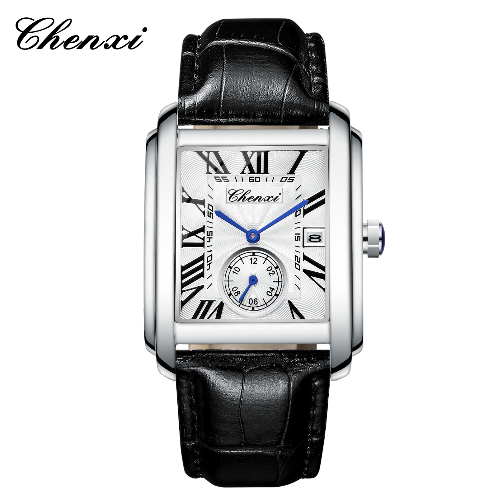 Chenxi 8216 New Fashion Boy Cl - Leather Watch Band Men 评论和价格