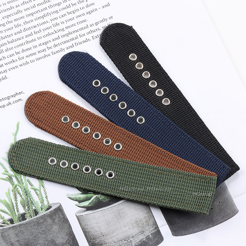 Nylon Watch Strap Brown Green  - Nato Strap Nylon 评论和价格