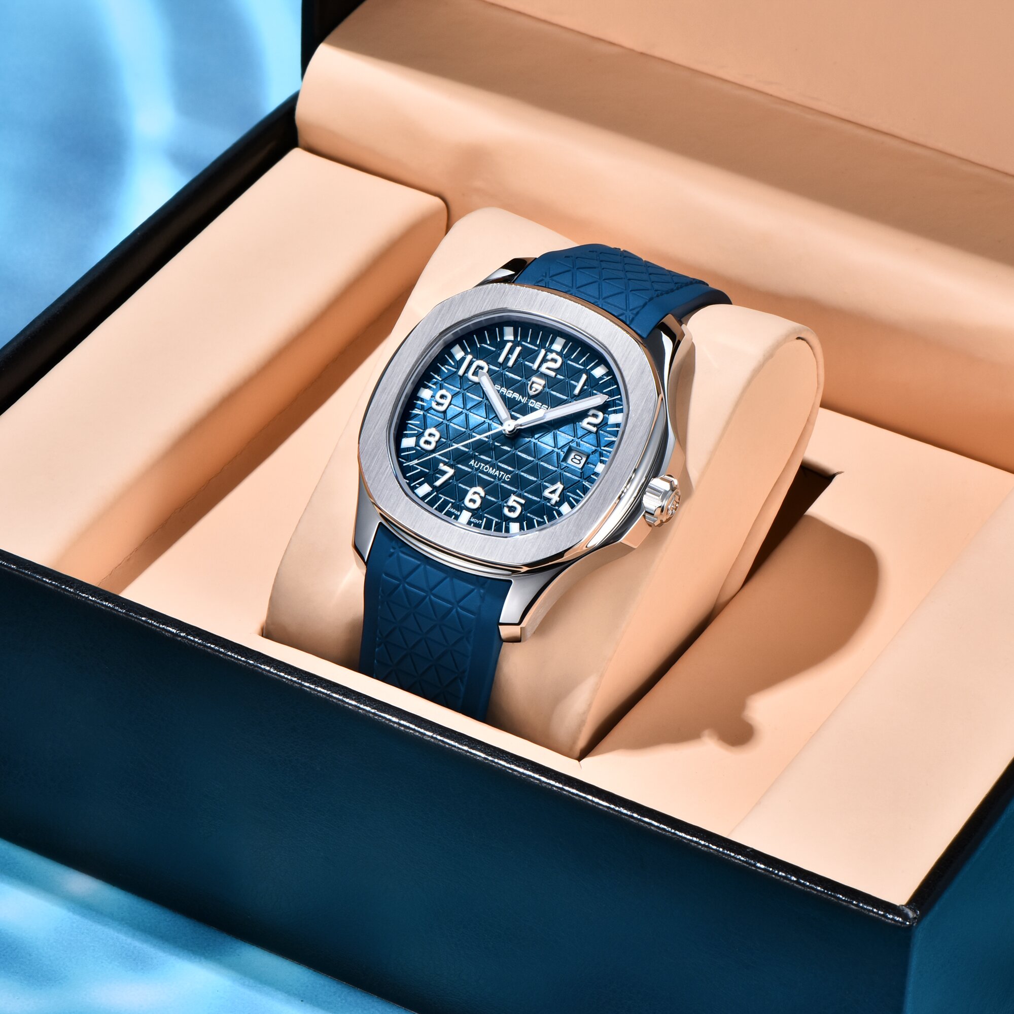 PAGANI DESIGN Men Upgrade & Pr - Rubber Strap Diver 评论和价格