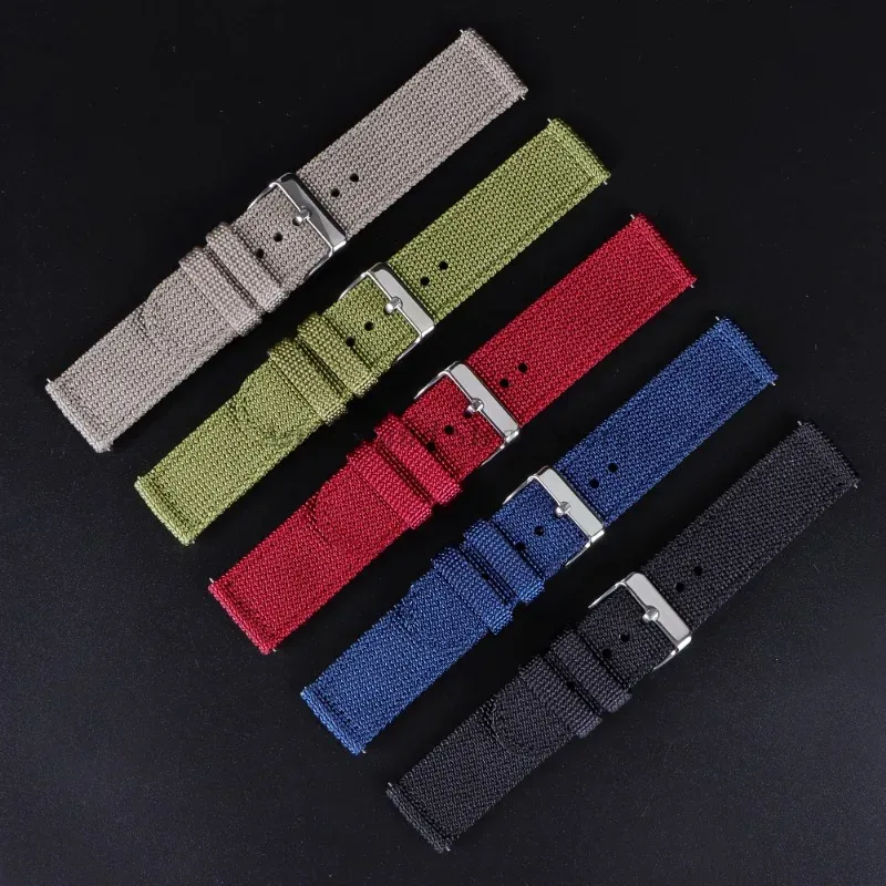 18 20 22 24mm Nylon Canvas Str - Nato Strap Nylon 评论和价格