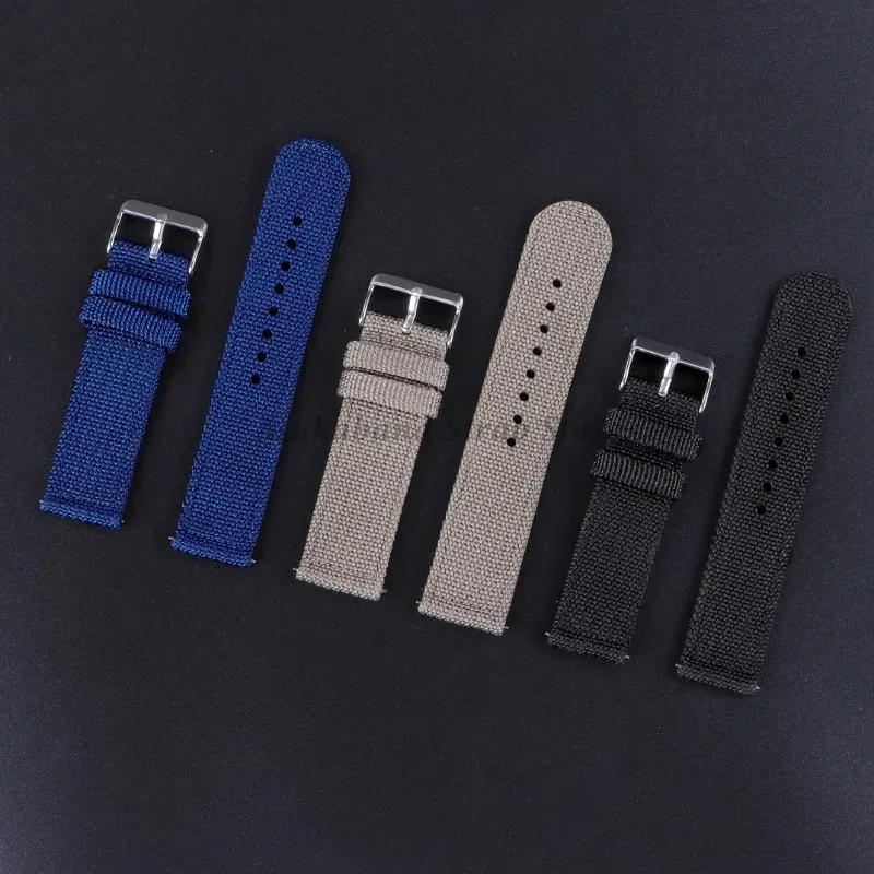 18 20 22 24mm Nylon Canvas Str - Nato Strap Nylon 评论和价格