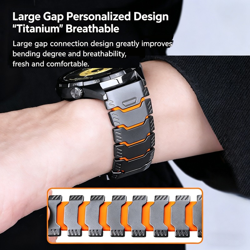 22mm Titanium Rubber Strap for - Silicone Watch Band 22Mm 评论和价格