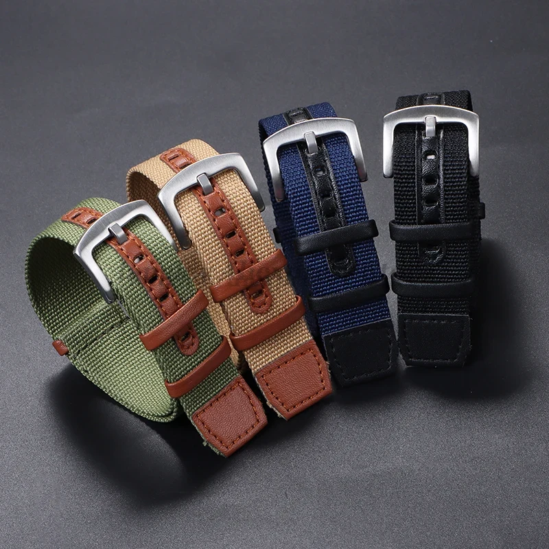 20mm 22mm Canvas Nylon Patch L - Nato Strap Nylon 评论和价格