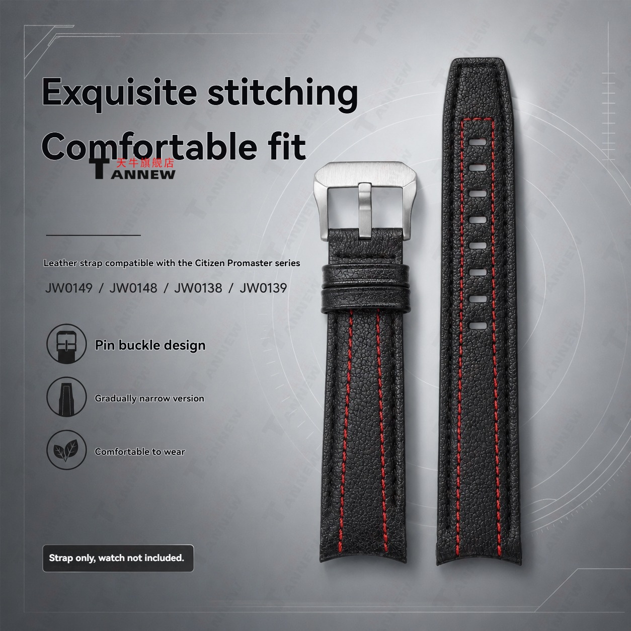 Cowhide Leather Watch Band for - Citizen Watch Promaster 评论和价格