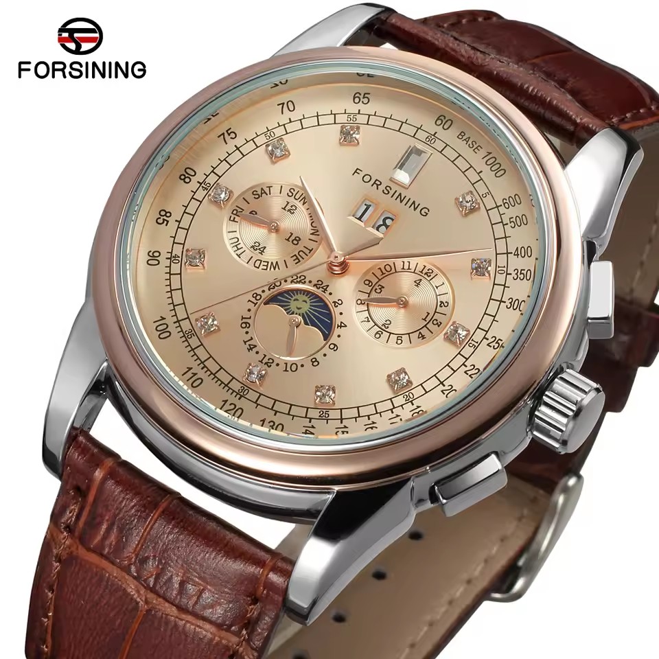 FORSINING Replica Multifunctio - Patek Philippe Watch Aquanaut 评论和价格