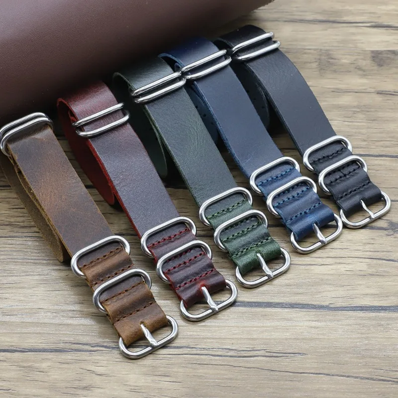 Vintage Genuine Leather Watch  - Nato Strap Nylon 评论和价格
