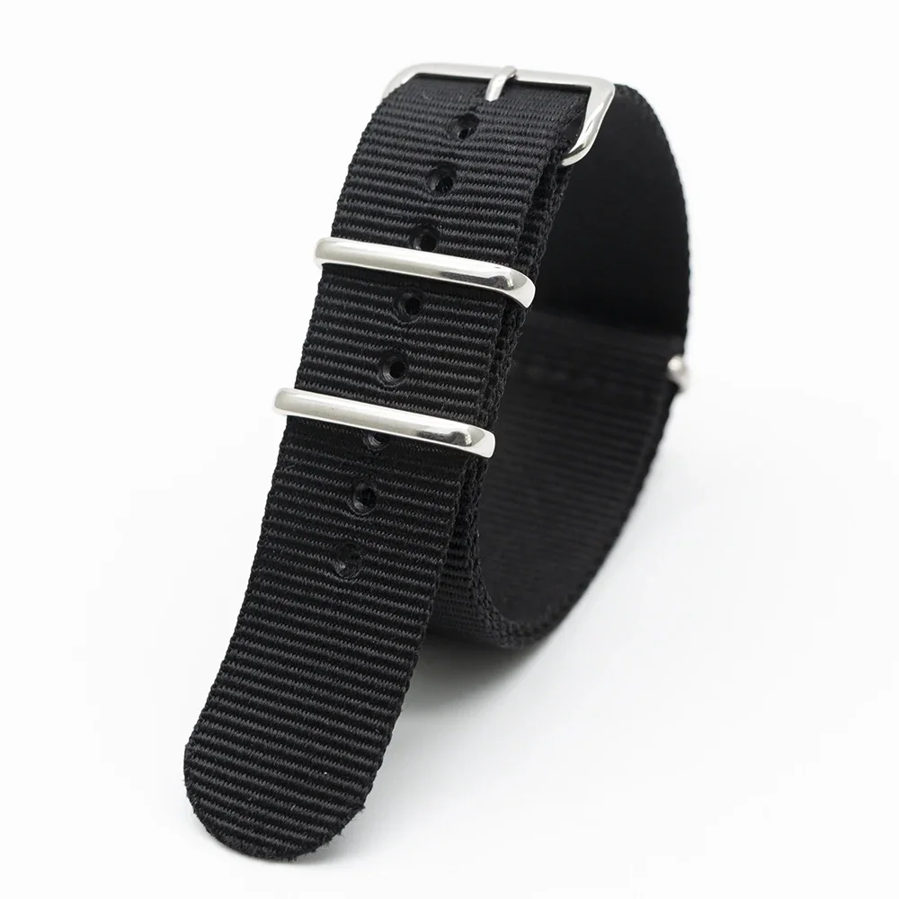 Black Nylon Watch Band For Mec - Nato Strap Nylon 评论和价格