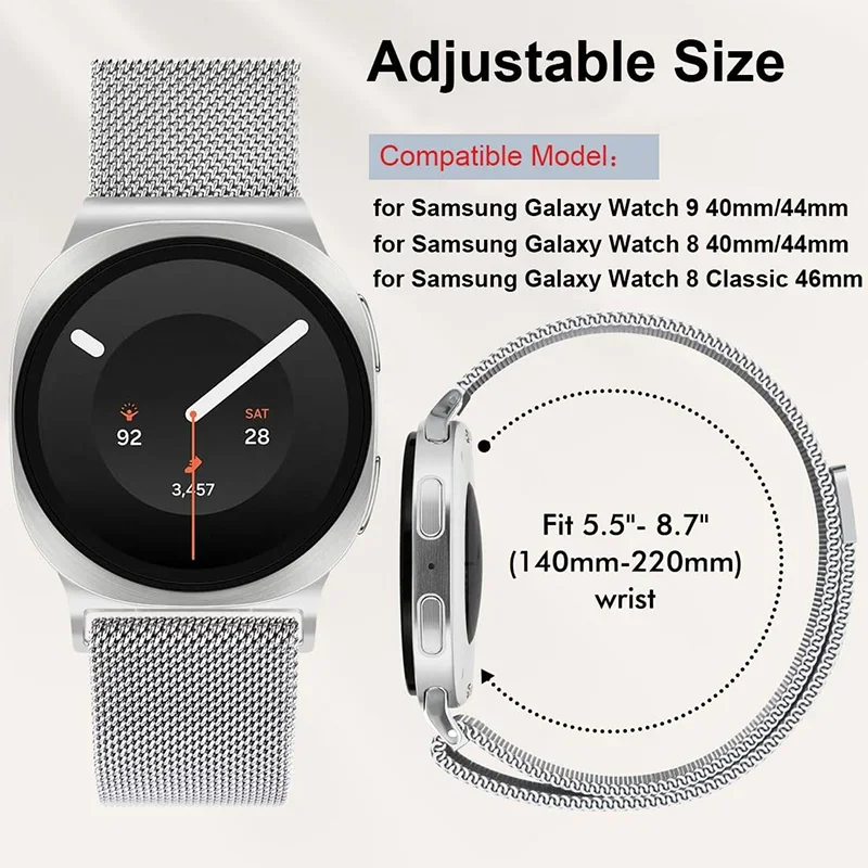 Metal Milanese Strap For Samsu - Milanese Loop Magnetic 评论和价格