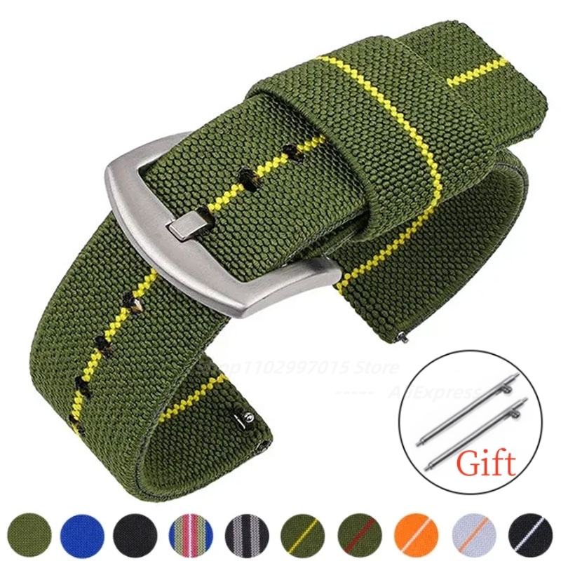 Nylon Watch Band 18mm 20mm 22m - Nato Strap Nylon 评论和价格