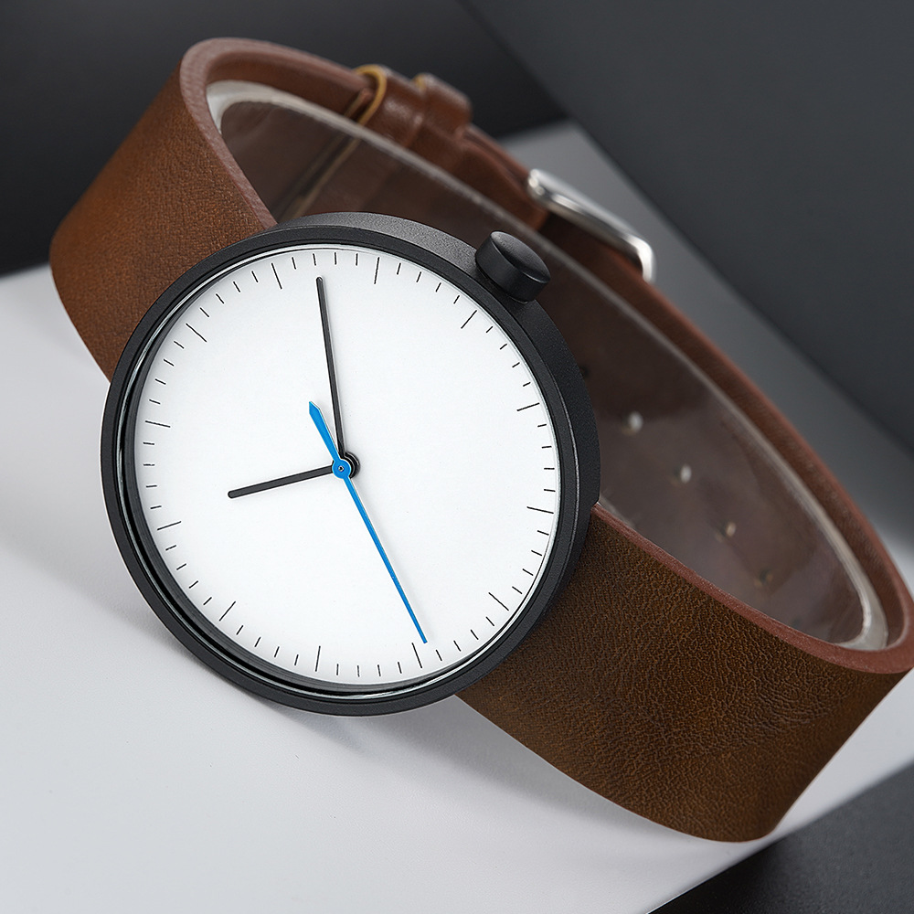 UTHAI Watch Men Simple Trendy  - Leather Watch Band Men 评论和价格